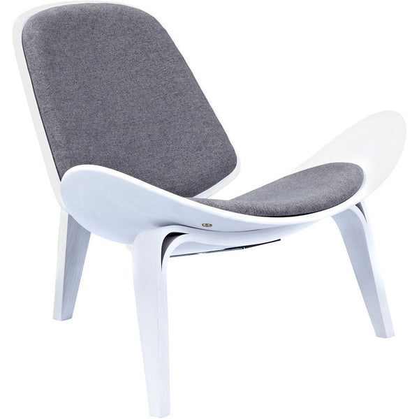 NyeKoncept Shell Chair | White/Steel Gray 224435-A
