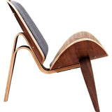 NyeKoncept Shell Chair | Walnut/Steel Gray 224435-B