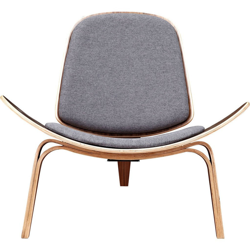 NyeKoncept Shell Chair | Walnut/Steel Gray 224435-B