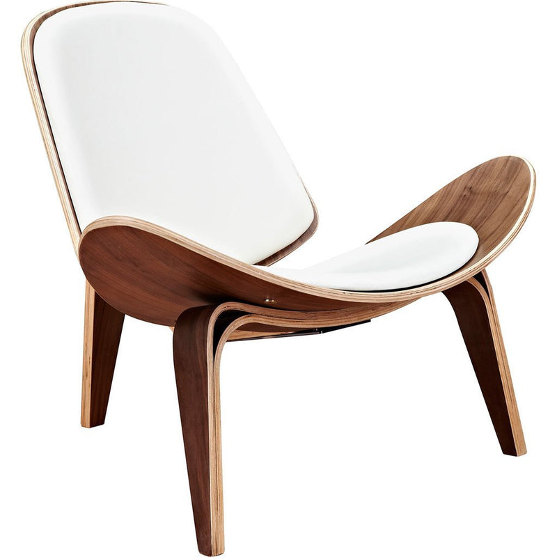 NyeKoncept Shell Chair | Walnut/Milano White 224437-B