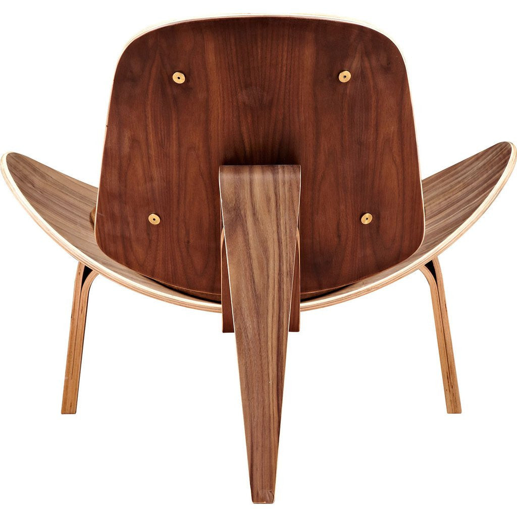 NyeKoncept Shell Chair Walnut/Burnt Orange – Sportique