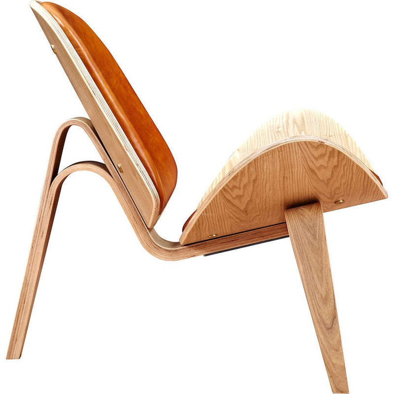 NyeKoncept Shell Chair | Natural/Burnt Orange 224438-C