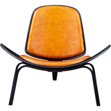 NyeKoncept Shell Chair | Black/Burnt Orange 224438-D