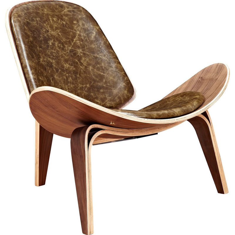 NyeKoncept Shell Chair | Walnut/Palermo Olive 224439-B