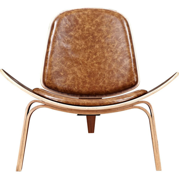 NyeKoncept Shell Chair | Walnut/Weathered Whiskey 224440-B