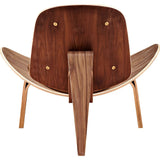 NyeKoncept Shell Chair | Walnut/Weathered Whiskey 224440-B