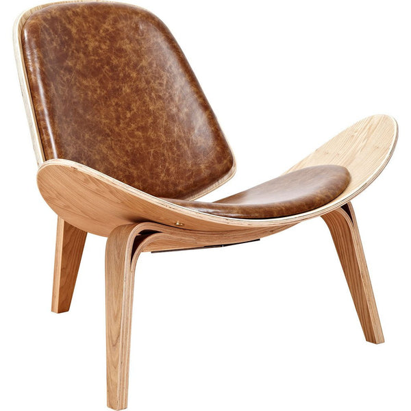NyeKoncept Shell Chair | Natural/Weathered Whiskey 224440-C