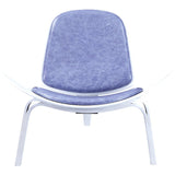NyeKoncept Shell Chair | White/Weathered Blue 224442-A