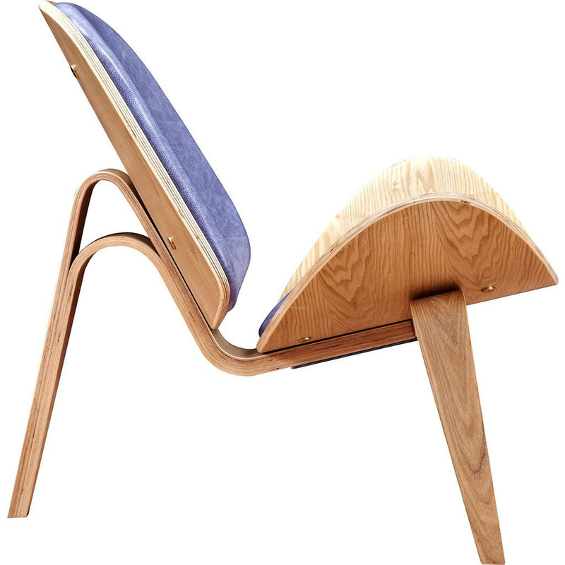 NyeKoncept Shell Chair | Natural/Weathered Blue 224442-C