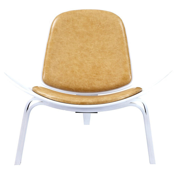 NyeKoncept Shell Chair | White/Aged Maple 224443-A