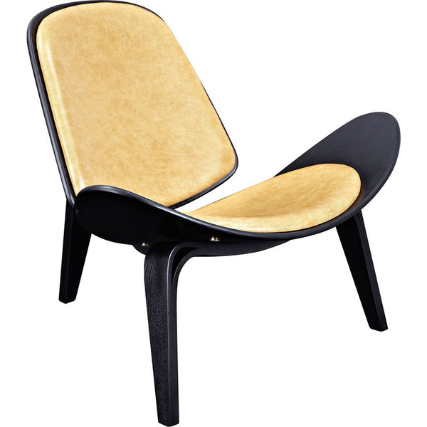 NyeKoncept Shell Chair | Black/Aged Maple 224443-D