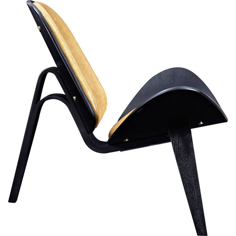 NyeKoncept Shell Chair | Black/Aged Maple 224443-D