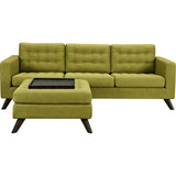 NyeKoncept Mina Sofa Set | Walnut/Avocado Green 224482-B