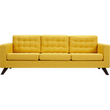 NyeKoncept Mina Sofa Set | Walnut/Papaya Yellow 224483-B