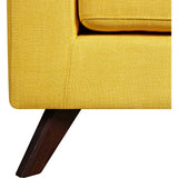 NyeKoncept Mina Sofa Set | Walnut/Papaya Yellow 224483-B
