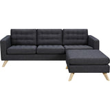 NyeKoncept Mina Sofa Set | Natural/Charcoal Gray 224486-A