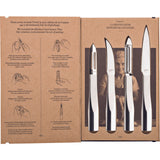 Degrenne L'E Starck Kitchen Peeler Set of 4 | Stainless Steel