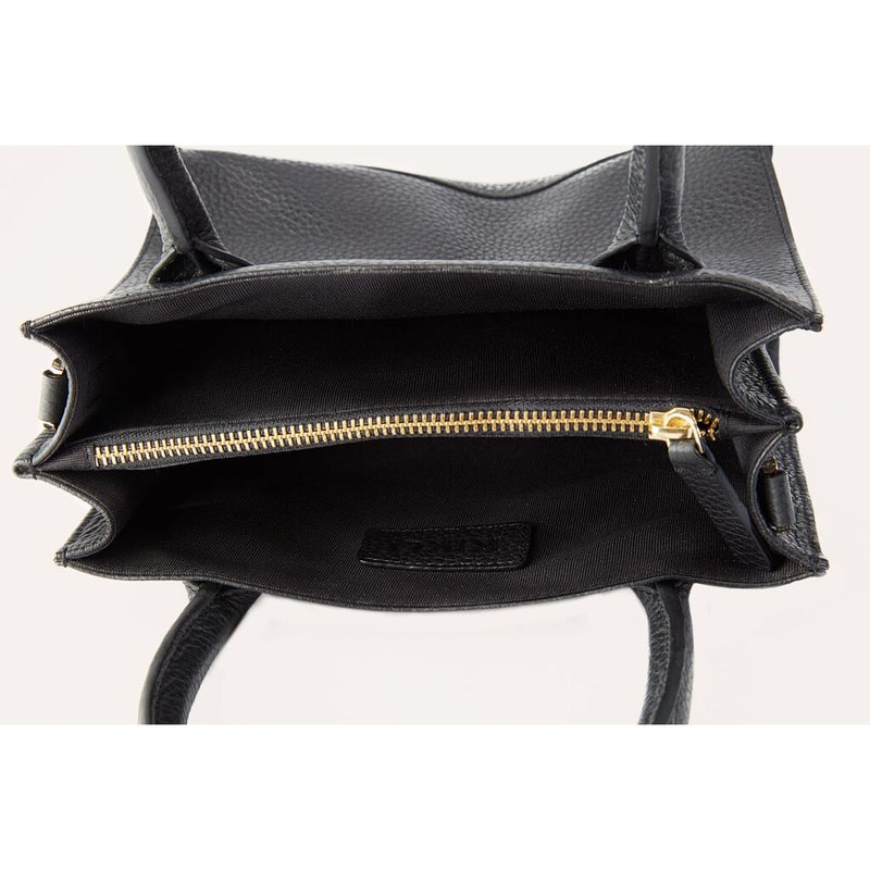 Kiko Leather Simplistic Crossbody Bag | Black