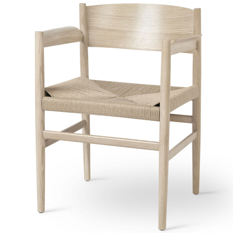 Mater Furniture Nestor with Armrest | Natural Paper Cord Seat