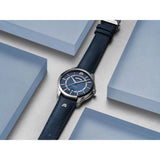 Maurice Lacroix PONTOS Day Date 41mm | Stainless Steel Case with Dark Blue Dial
