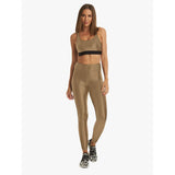 Koral Lustrous Max High Rise Legging | Gold Crocodile