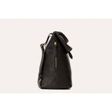 Kiko Leather Fold N Go Backpack | Black