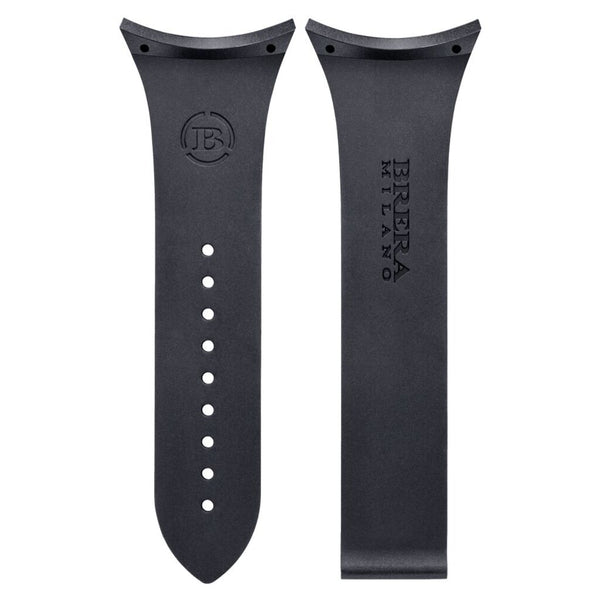 Brera Milano Rubber Straps For Supersportivo Evo | Black