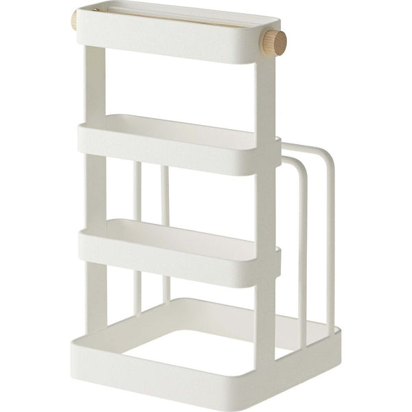 Yamazaki Tosca Knife & Cutting Board Stand | White