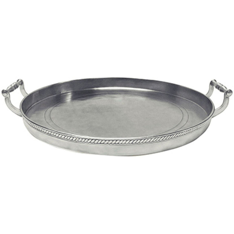 Match Round Gallery Tray with Handles