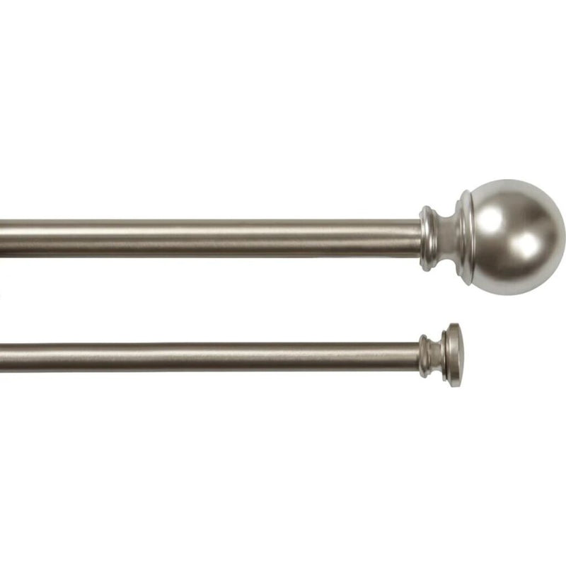 Umbra Diverge Double Curtain Rod 88 - 120" | Nickel/Steel