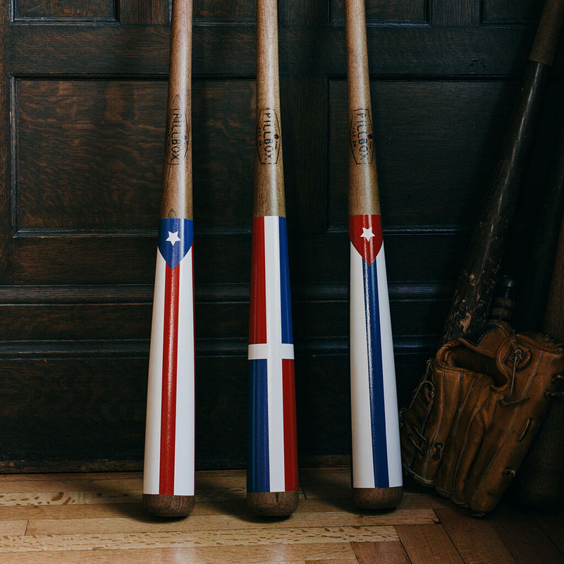 Pillbox Classic Paint Baseball Bats | Dominican Republic-Flag