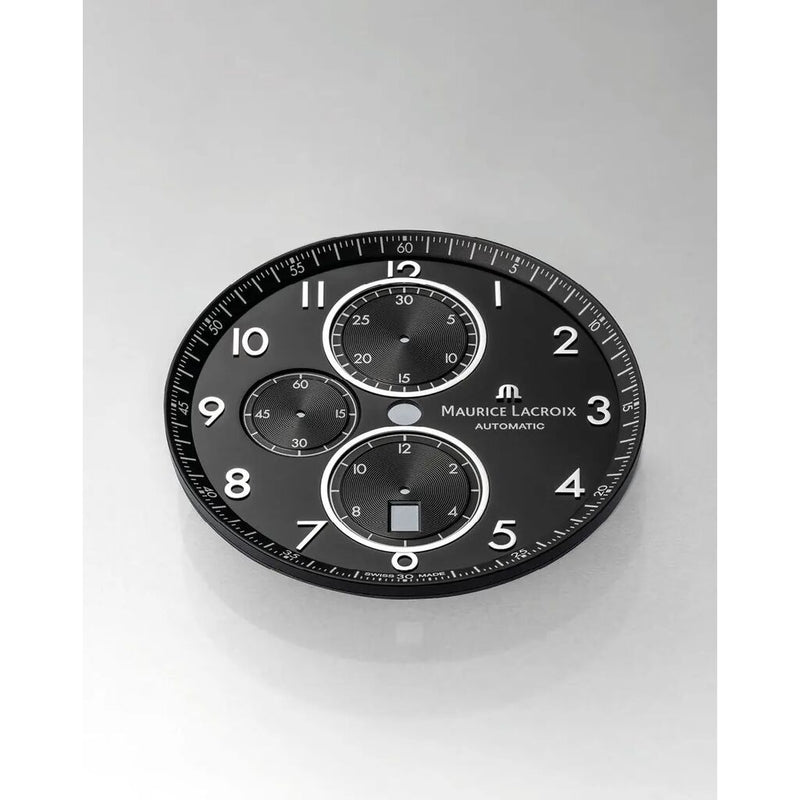 Maurice Lacroix PONTOS Chronograph 43mm | Black Sun-Brushed Dial