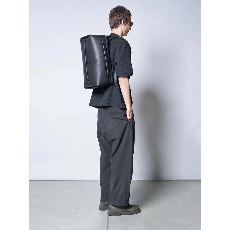 Cote & Ciel Sormonne Allura Recycled Leather Backpack | Black