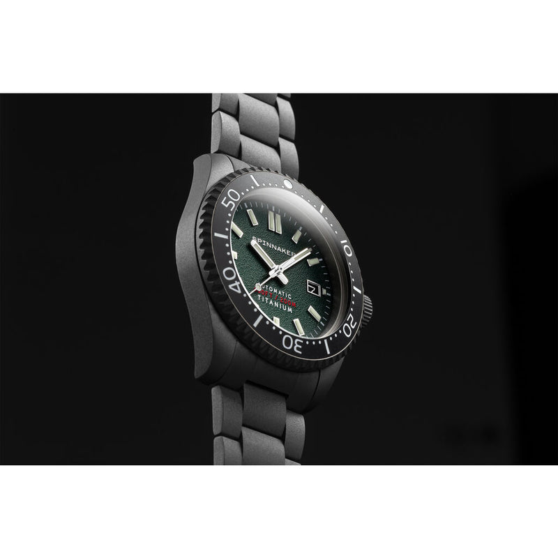 Spinnaker Tesei - Titanium SP-5084-33 Automatic Watch | Green/Titanium 