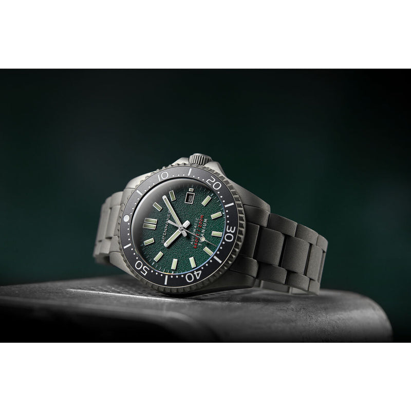 Spinnaker Tesei - Titanium SP-5084-33 Automatic Watch | Green/Titanium 