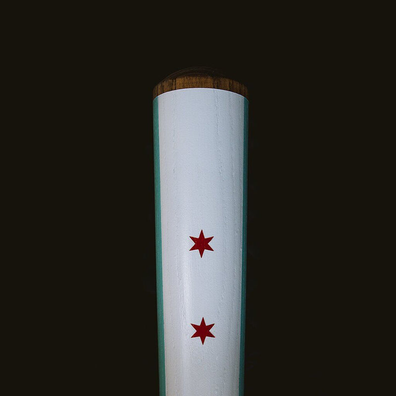 Pillbox Classic Paint Baseball Bats | Chicago Flag