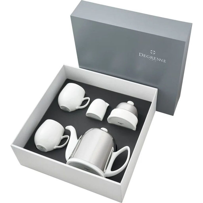 Degrenne Salam Gift Box Set | 2 Mugs, Teapot 6 Cups, Cream Jug, Sugar Bowl