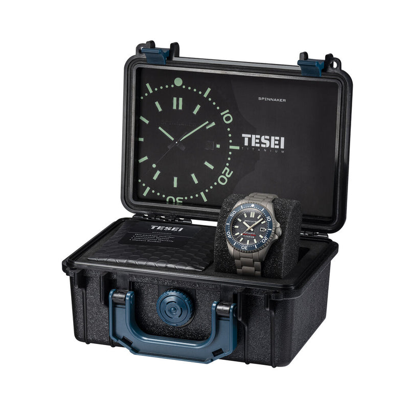 Spinnaker Tesei - Titanium SP-5084-44 Automatic Watch | Grey/Titanium