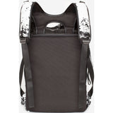 Cote&Ciel Timsah Printed Alias Cowhide Leather Backpack | White/Black