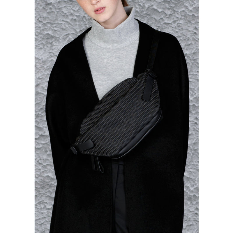 Cote & Ciel Isarau Small Saheki Sling Bag Black Sportique