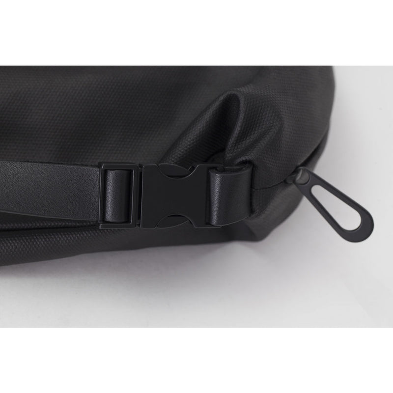 Cote&Ciel Inn Crossover Bag | Black Coated Canvas --Small 28766