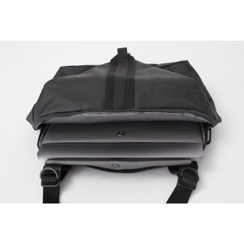 Cote&Ciel Yakima Multifunctional Bag | Black Coated Canvas 28769