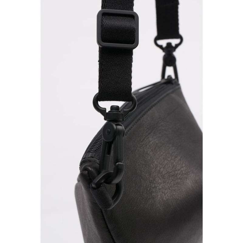 M black nylon crossbody bag