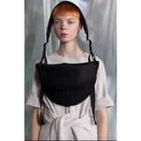 Cote & Ciel Hala S Sleek Nylon Crossbody Bag | Black/Yellow