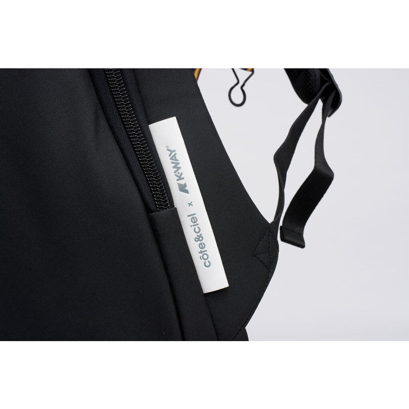 Cote & Ciel Isar Medium Eco Yarn Backpack | Black/Yellow