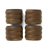 Moore & Giles Leather Napkin Rings Baldwin Oak | Set of 4