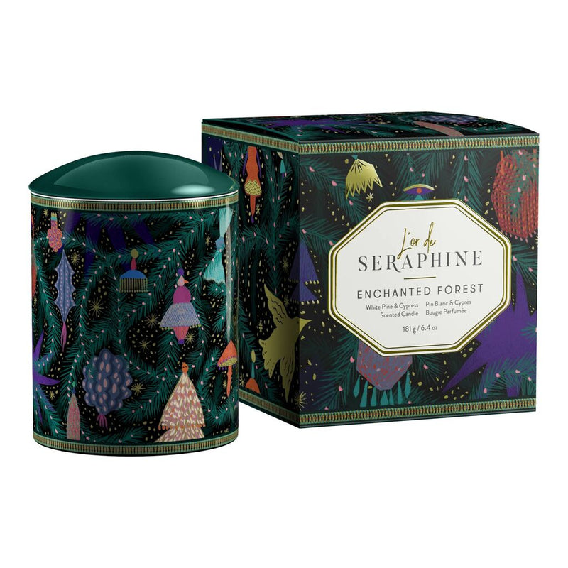 L'or de Seraphine Enchanted Forest Medium Ceramic Jar Candle