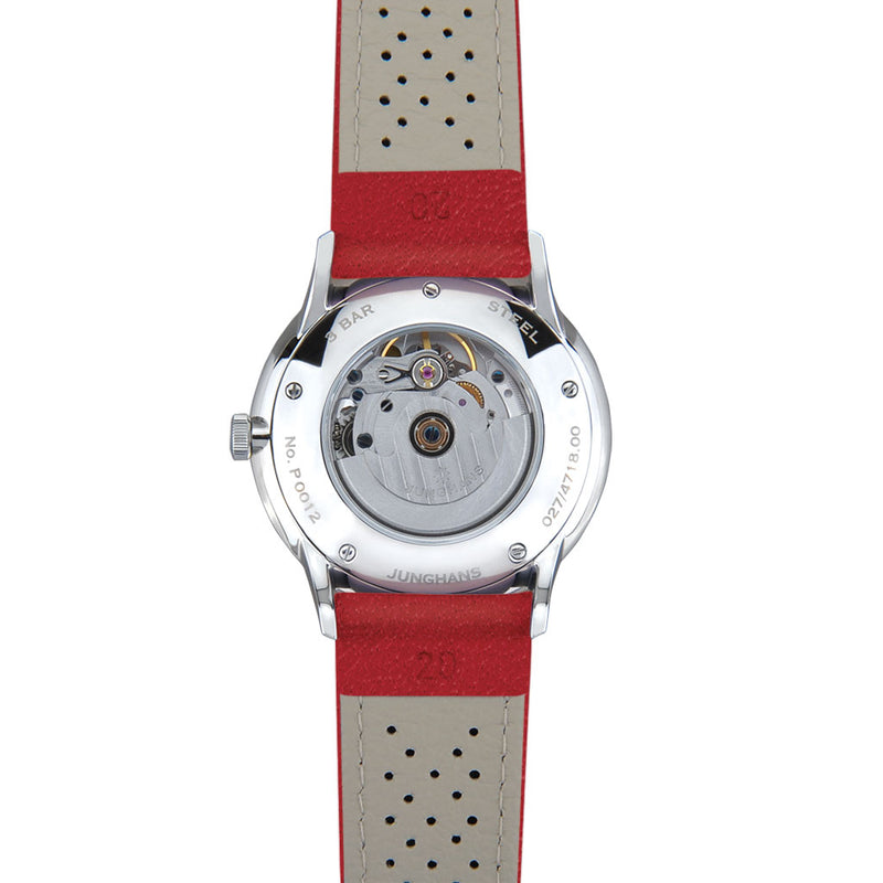 Junghans Meister Driver Automatic Watch | Red Calf Leather Strap 027/4716.00