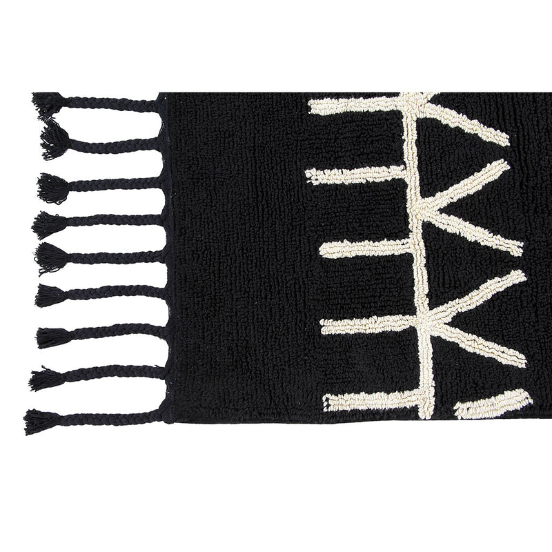 Lorena Canals Bereber Washable Rug Black Sportique