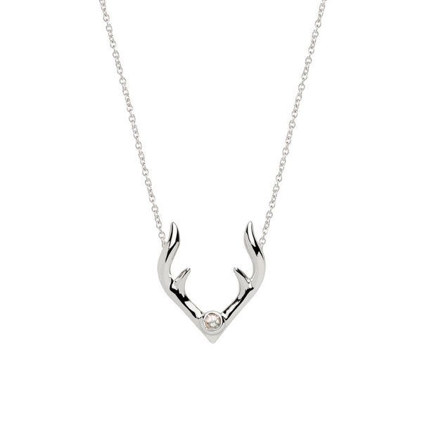 Awe Inspired Antler Charm Necklace